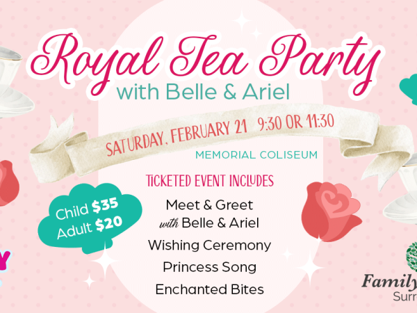 Royal Tea Party with Belle & Ariel 11:30AM Session